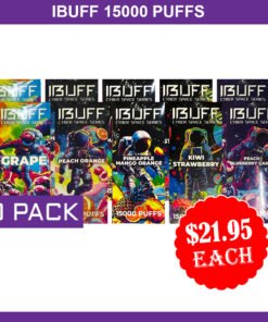 IBUFF SHISHA 15000 PUFFS – 10 PACK