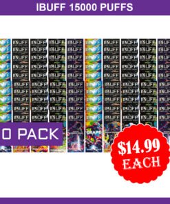 IBUFF SHISHA 15000 PUFFS – 100 PACK