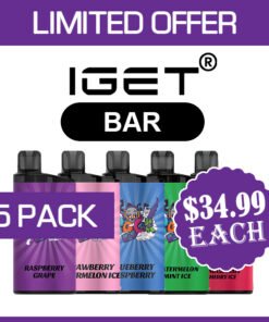 IGET BAR – 3500 PUFFS  – 5 PACK