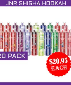 JNR SHISHA HOOKAH – 12000 PUFFS – 20 PACK