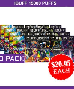 IBUFF SHISHA 15000 PUFFS – 20 PACK