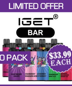 IGET BAR – 3500 PUFFS  – 10 PACK