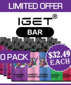 IGET BAR – 3500 PUFFS  – 20 PACK