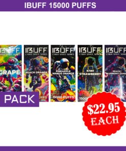 IBUFF SHISHA 15000 PUFFS – 5 PACK