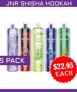 JNR SHISHA HOOKAH – 12000 PUFFS – 5 PACK