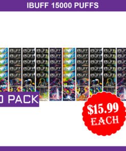 IBUFF SHISHA 15000 PUFFS – 50 PACK