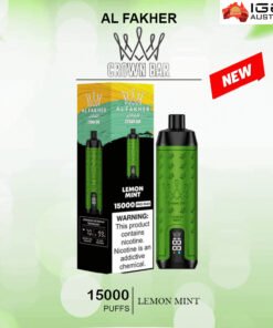 ALFAKHER CROWN BAR – LEMON MINT – 15000 PUFFS
