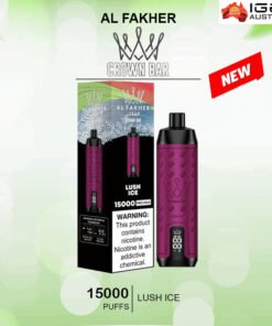 ALFAKHER CROWN BAR – LUSH ICE- 15000 PUFFS