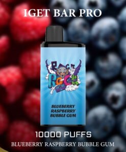IGET BAR PRO BLUEBERRY RASPBERRY BUBBLE GUM  – 10000 PUFFS