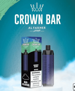 ALFAKHER CROWN BAR BERRY MINT – 8000 PUFFS