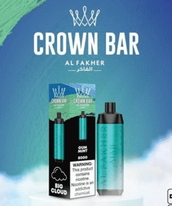 ALFAKHER CROWN BAR GUM MINT – 8000 PUFFS