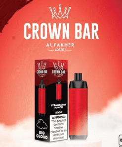 ALFAKHER CROWN BAR STRAWBERRY PUNCH – 8000 PUFFS