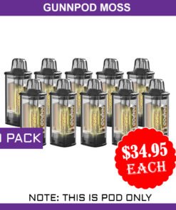GUNNPOD MOSS – 10 PACK – 8000 PUFFS – POD ONLY