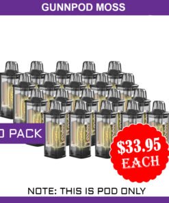 GUNNPOD MOSS – 20 PACK – 8000 PUFFS – POD ONLY