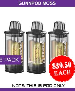 GUNNPOD MOSS – 3 PACK – 8000 PUFFS – POD ONLY