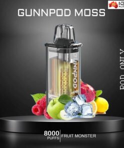 GUNNPOD MOSS – FRUIT MONSTER – 8000 PUFFS – POD ONLY