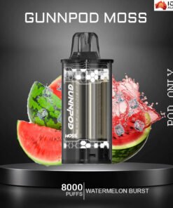 GUNNPOD MOSS – WATERMELON BURST  – 8000 PUFFS – POD ONLY