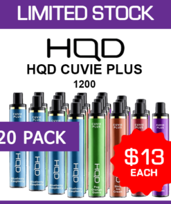 HQD CUVIE PLUS – 1200 PUFFS – 20 PACK