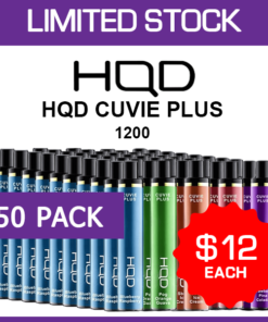 HQD CUVIE PLUS – 1200 PUFFS – 50 PACK