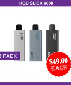 HQD SLICK – 3 PACK- 6000 PUFFS