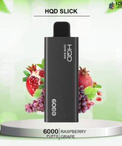 HQD SLICK RASPBERRY GRAPE  – 6000 PUFFS
