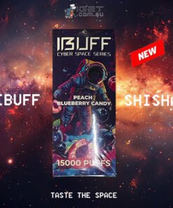 IBUFF SHISHA – PEACH BLUEBERRY CANDY- 15000 PUFFS