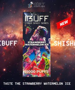 IBUFF SHISHA – STRAWBERRY WATERMELON ICE – 15000 PUFFS