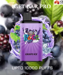 IGET BAR PRO – GRAPE ICE – 10000 PUFFS