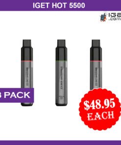 IGET HOT 5500 PUFFS – 3 PACK