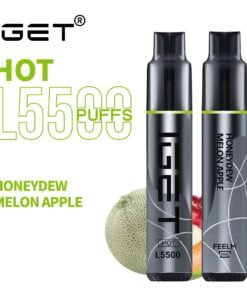 IGET HOT HONEYDEW MELON APPLE – 5500 PUFFS