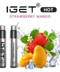 IGET HOT STRAWBERRY MANGO – 5500 PUFFS