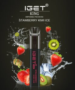 IGET KING STRAWBERRY KIWI ICE – 2600 PUFFS