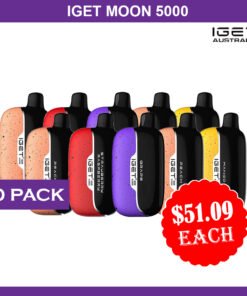 IGET MOON 5000 PUFFS – 10 PACK
