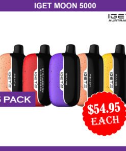 IGET MOON 5000 PUFFS – 5 PACK