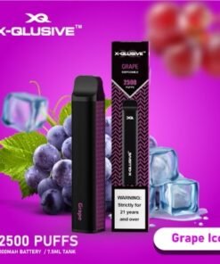 X-QLUSIVE GRAPE ICE – 2500 PUFFS