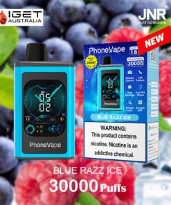 JNR PhoneVape BLUE RAZZ ICE – 30000 PUFFS