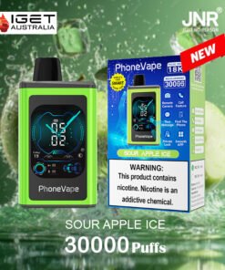 JNR PhoneVape SOUR APPLE ICE – 30000 PUFFS