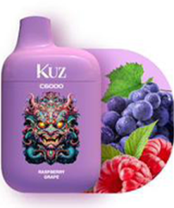 KUZ RASPBERRY GRAPE – 6000 PUFFS