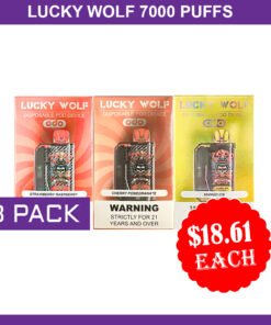 LUCKY WOLF 7000 PUFFS – 3 PACK