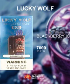 LUCKY WOLF BLACKBERRY ICE – 7000 PUFFS