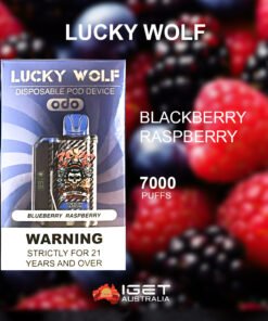 LUCKY WOLF BLUEBERRY RASPBERRY – 7000 PUFFS