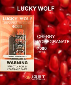 LUCKY WOLF CHERRY POMEGRANATE – 7000 PUFFS