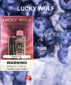 LUCKY WOLF GRAPE ICE – 7000 PUFFS