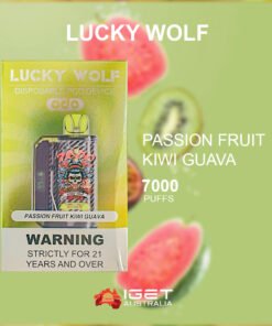LUCKY WOLF PASSION FRUIT KIWI GUAVA – 7000 PUFFS