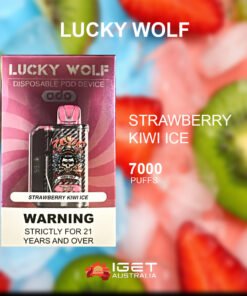 LUCKY WOLF STRAWBERRY KIWI ICE – 7000 PUFFS