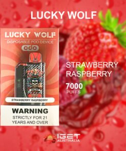 LUCKY WOLF STRAWBERRY RASPBERRY – 7000 PUFFS