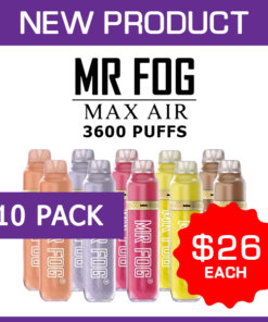 MR FOG MAX AIR – 3600 PUFFS – 10 PACK