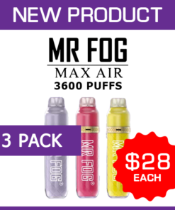 MR FOG MAX AIR – 3600 PUFFS – 3 PACK