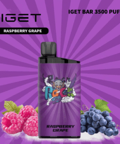 IGET BAR RASPBERRY GRAPE – 3500 PUFFS