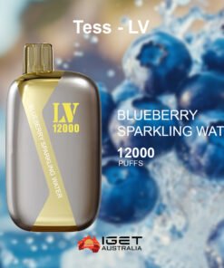 TESS-LV BLUEBERRY SPARKLING WATER – 12000 PUFFS
